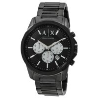 Armani Exchange Banks Chronograph Quartz Black Dial Mens Watch