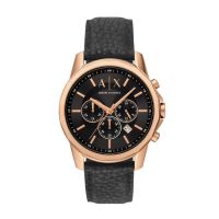 Armani Exchange Chronograph Matte Black Quartz Mens Watch