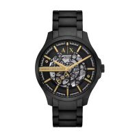 Armani Exchange Hampton Automatic Black Dial Mens Watch