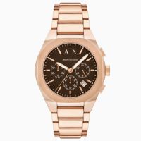 Armani Exchange Sync Chronograph Quartz Brown Dial Mens Watch