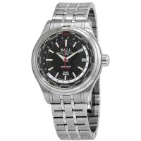 Ball Trainmaster World Time GMT Automatic Chronometer Black Dial Mens Watch