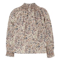 Bonpoint Girls Petale Smocked Liberty Fabric Blouse