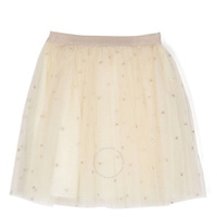 Bonpoint Girls Pois Star-Embroidered Tulle Skirt