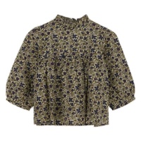 Bonpoint Girls Tess Floral Print Ruffled-Trim Blouse