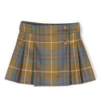 Bonpoint Kids Check Print Talissa Pleated Skirt