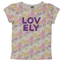 Bonton Girls Lovely Floral Organic Cotton T-shirt