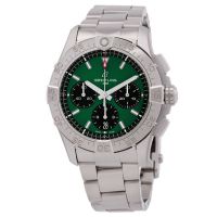 Breitling Avenger 42 Chronograph Automatic Chronometer Green Dial Mens Watch