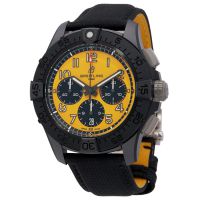 Breitling Avenger Chronograph Automatic Yellow Dial Mens Watch