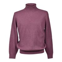 Brunello Cucinelli Aubergine Cashmere Turtleneck Sweater