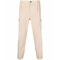 Brunello Cucinelli Beige Cargo Pants With Elastic Cuffs