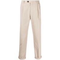 Brunello Cucinelli Beige Tailored Trousers With Cuffs