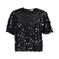 Brunello Cucinelli Black Sequin Embellished Shirt