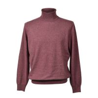 Brunello Cucinelli Coral Cashmere Turtleneck Knit Sweater
