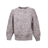Brunello Cucinelli Ecru Cashmere Blend Crew Neck Sweater