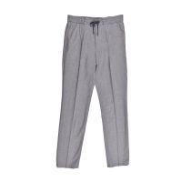 Brunello Cucinelli Gray Virgin Wool Drawstring Trousers