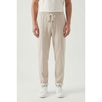 Brunello Cucinelli Light Beige Wool Trousers