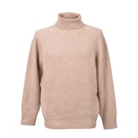 Brunello Cucinelli Light Camel Wool Turtleneck Sweater