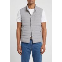 Brunello Cucinelli Light Grey Quilted Vest
