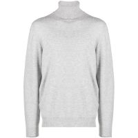 Brunello Cucinelli Light Grey Wool Turtleneck Sweater