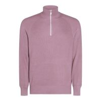 Brunello Cucinelli Mallow Half-Zip Sweater