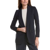 Brunello Cucinelli Navy Deconstructed Single-Button Blazer