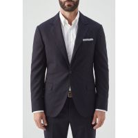 Brunello Cucinelli Navy Wool Tailored Blazer