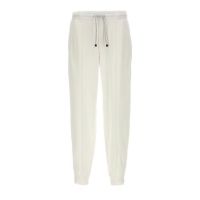 Brunello Cucinelli Off White Tailored Trousers With Drawstring