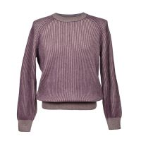 Brunello Cucinelli Purple Cashmere Crew Neck Sweater