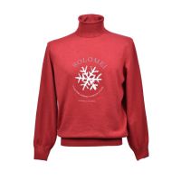 Brunello Cucinelli Red Cashmere Turtleneck Sweater