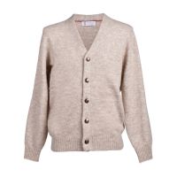 Brunello Cucinelli Sand Wool Blend Cardigan Sweater