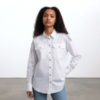 Brunello Cucinelli White Western-Style Shirt With Monili Detailing