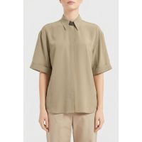 Brunello Cucinelli Light Khaki Silk Shirt