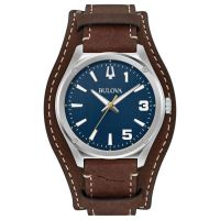 Bulova Classic Quartz Blue Dial Mens Watch