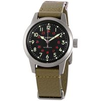 Bulova Hack Automatic Black Dial Mens Watch