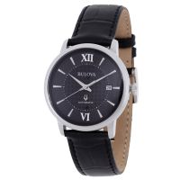 Bulova Hudson Automatic Black Dial Mens Watch