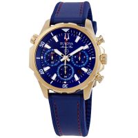Bulova Marine Star Chronograph Blue Dial Mens Watch