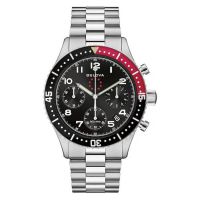 Bulova Marine Star Heritage Chronograph Quartz Black Dial Mens Watch