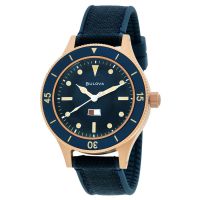 Bulova Mil Ships 150th Anniversary Special Edition Automatic Blue Dial Watch