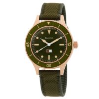 Bulova Mil Ships 150th Anniversary Special Edition Automatic Green Dial Watch