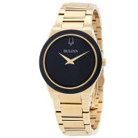 Bulova Millennia Quartz Black Dial Mens Watch