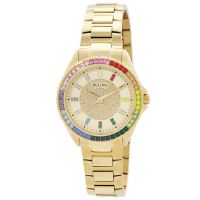 Bulova Phantom Quartz Crystal Champagne Dial Mens Watch