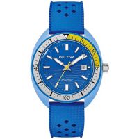 Bulova Snorkel Tang Fish Quartz Blue Dial Mens Watch