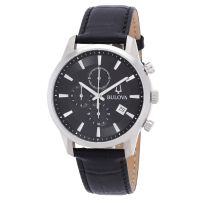 Bulova Sutton Chronograph Quartz Black Dial Mens Watch