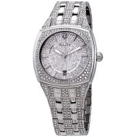 Bulova Swarovski Crystal Pave Mens Watch