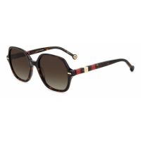 Carolina Herrera Brown Shaded Square Ladies Sunglasses