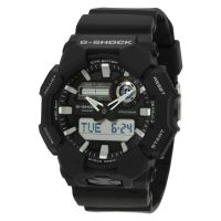 Casio G-Shock Alarm World Time Quartz Analog-Digital Black Dial Mens Watch