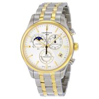 Certina DS-8 Chrono Moonphase Silver Dial Two-tone Mens Watch C0334502203100