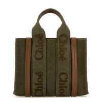 Chloe Canvas Small Woody Shopping Bag