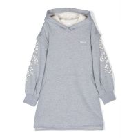Chloe Girls Embroidered Logo Hooded Dress