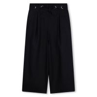 Chloe Girls Embroidered Logo Linen Trousers